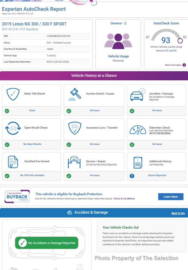2019 Lexus NX NX300 AWD W/COMFORT & COLD WEATHER PACKAGES - 23004234 - 12
