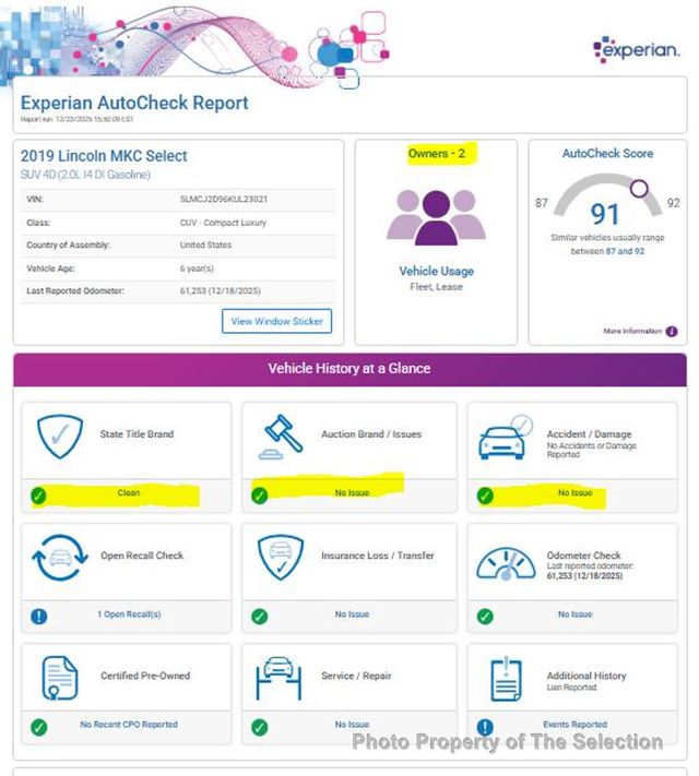 2019 Lincoln MKC SELECT AWD W/ SELECT PLUS & CLIMATE PKGS - 22963068 - 4