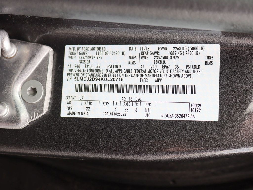 2019 Lincoln MKC Select Plus AWD - 22903489 - 31