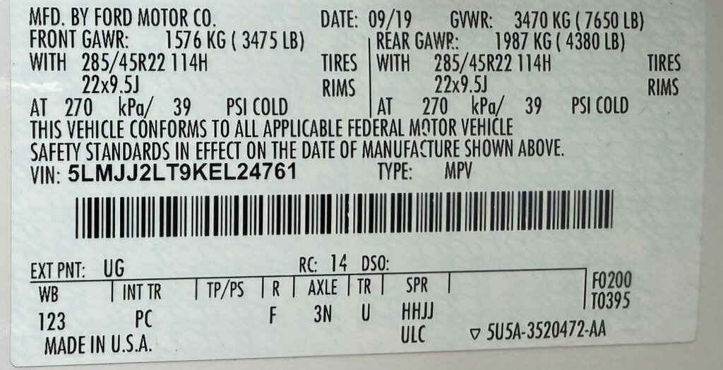 2019 Lincoln Navigator Reserve 4x4 - 22909961 - 55