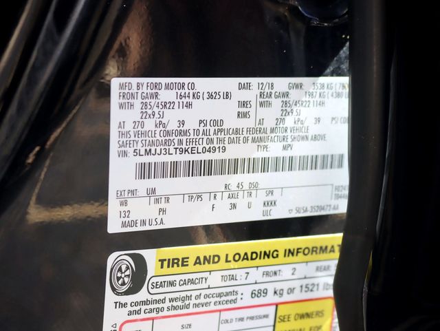 2019 Lincoln Navigator L 4x4 Reserve - 23088128 - 39