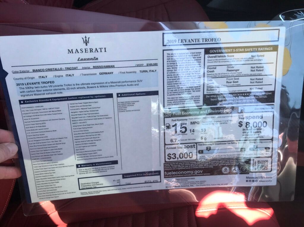 2019 Maserati Levante Trofeo 3.8L - 19952888 - 5