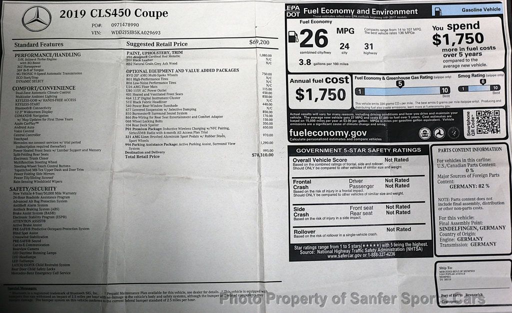 2019 Mercedes-Benz CLS CLS 450 Coupe - 22986027 - 47