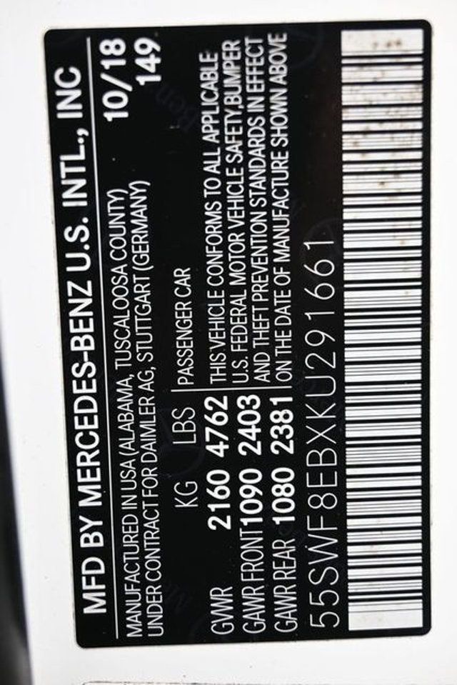 2019 Mercedes-Benz C-Class C 300 4MATIC Sedan - 22996672 - 3