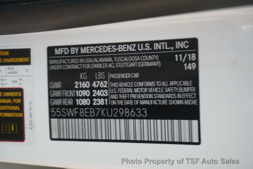 2019 Mercedes-Benz C-Class C 300 4MATIC Sedan AMG LINE PANO ROOF 360 CAMERAS LIGHTING PKG  - 23014414 - 44