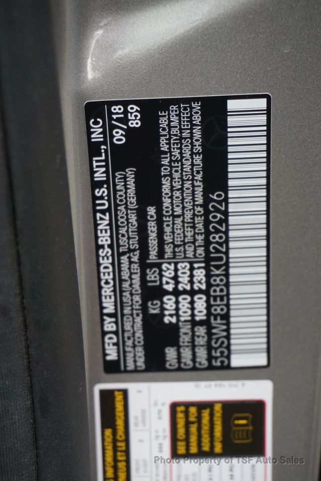 2019 Mercedes-Benz C-Class C 300 4MATIC Sedan RED LEATHER/PANO/MULTIMEDIA/LIGHTING/NIGHT PK - 23004268 - 51