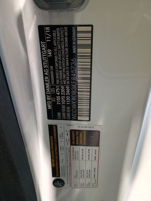 2019 Mercedes-Benz C-Class C 300 Cabriolet AMG Sport Clean Carfax Florida Car - 22936530 - 59