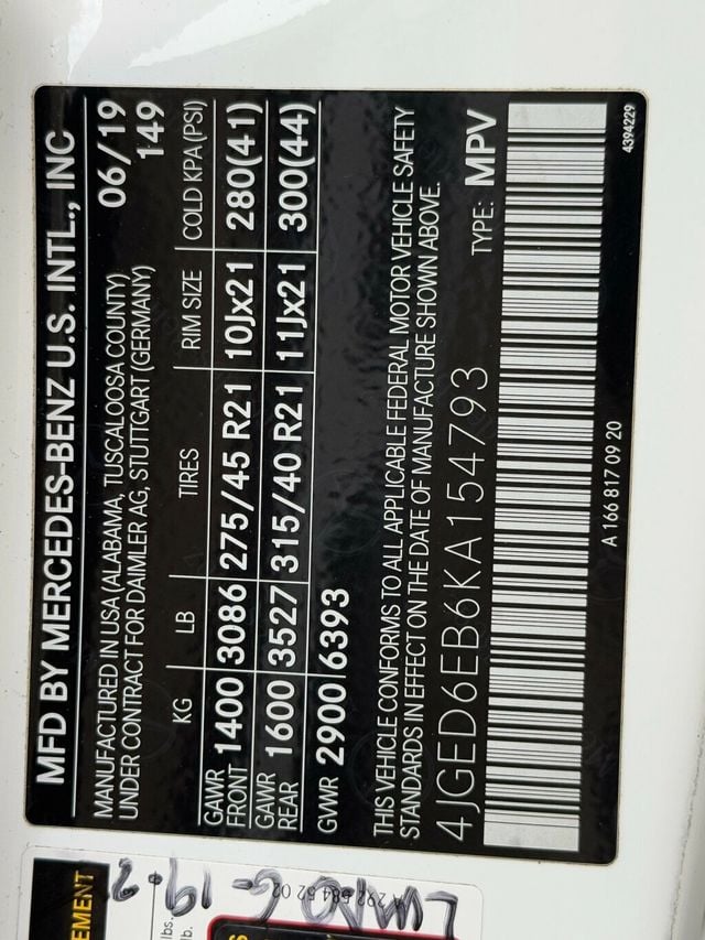 2019 Mercedes-Benz GLE AMG GLE 43 4MATIC Coupe - 22916173 - 39