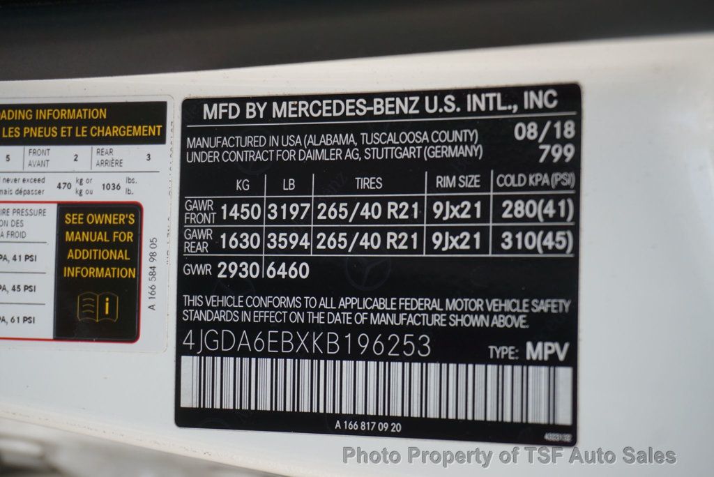 2019 Mercedes-Benz GLE AMG GLE 43 4MATIC SUV - 23076125 - 58