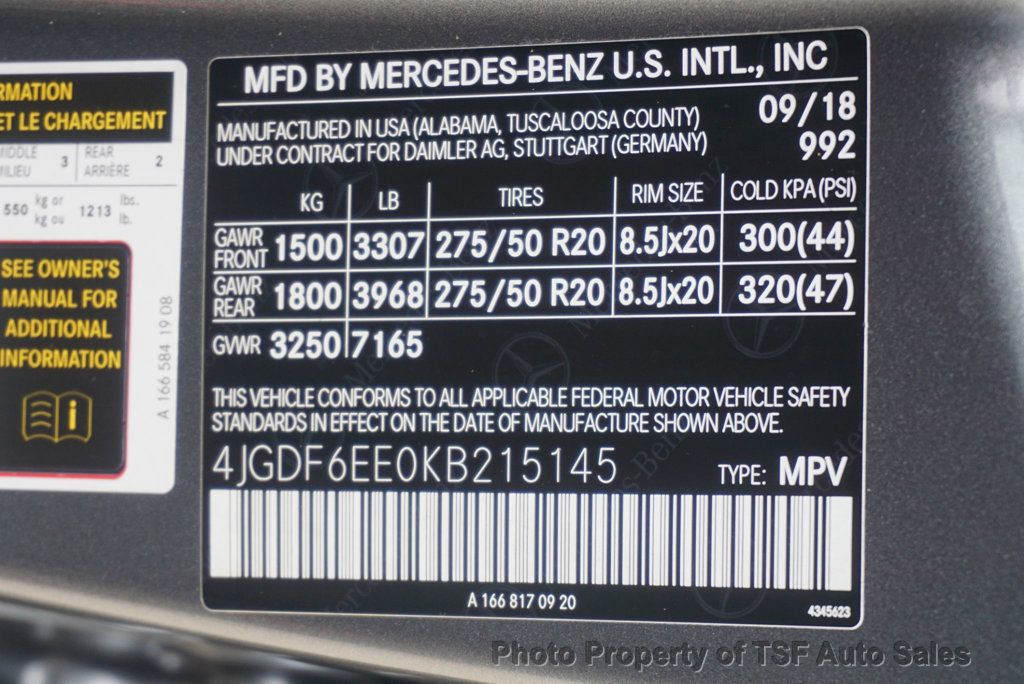 2019 Mercedes-Benz GLS GLS 450 4MATIC SUV CARPLAY NAVI 360 CAMERAS PANO LIGHTING PKG  - 23034333 - 55
