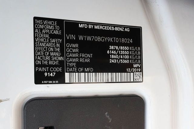 2019 MERCEDES-BENZ Sprinter Cargo Van 1500 - 22922529 - 32