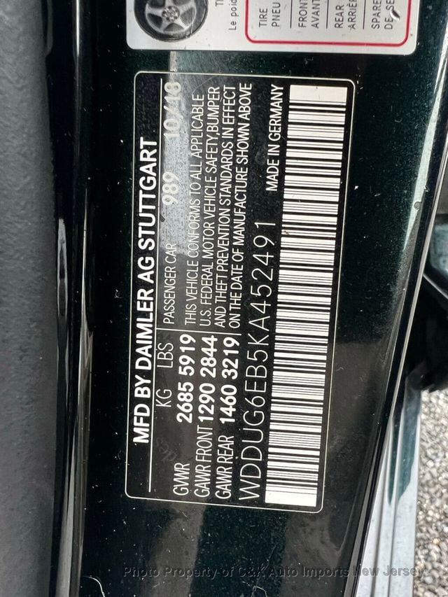 2019 Mercedes-Benz S-Class S 450 4MATIC,WARMTH & COMFORT PACKAGE,DRIVER ASSISTANCE PACKAGE - 22938220 - 63