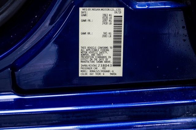 2019 Nissan Altima 2.5 SR Sedan - 22974991 - 35