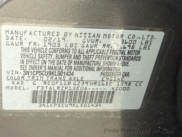 2019 Nissan Kicks S FWD - 22954451 - 18