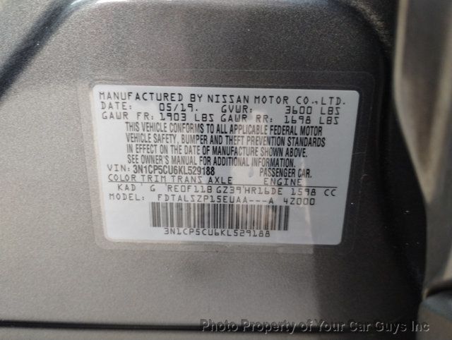 2019 Nissan Kicks SV FWD - 23000937 - 25