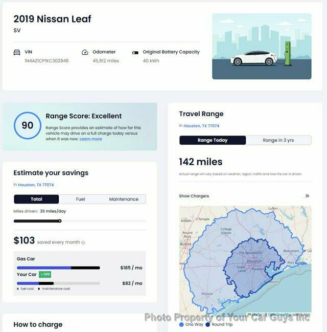 2019 Nissan Leaf SV Hatchback - 22942277 - 32