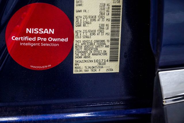 2019 Nissan Murano FWD SV - 23062247 - 42