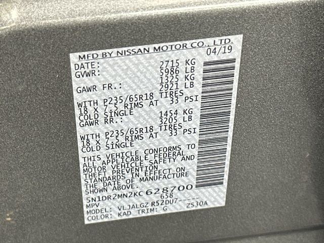 2019 Nissan Pathfinder FWD SL - 23020763 - 21