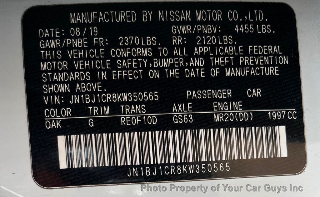 2019 Nissan Rogue Sport  - 23032843 - 28
