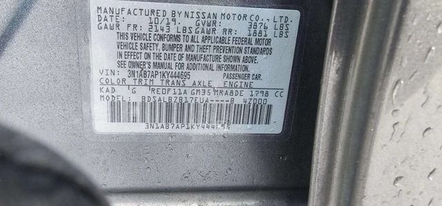 2019 Nissan Sentra S CVT - 22996149 - 9