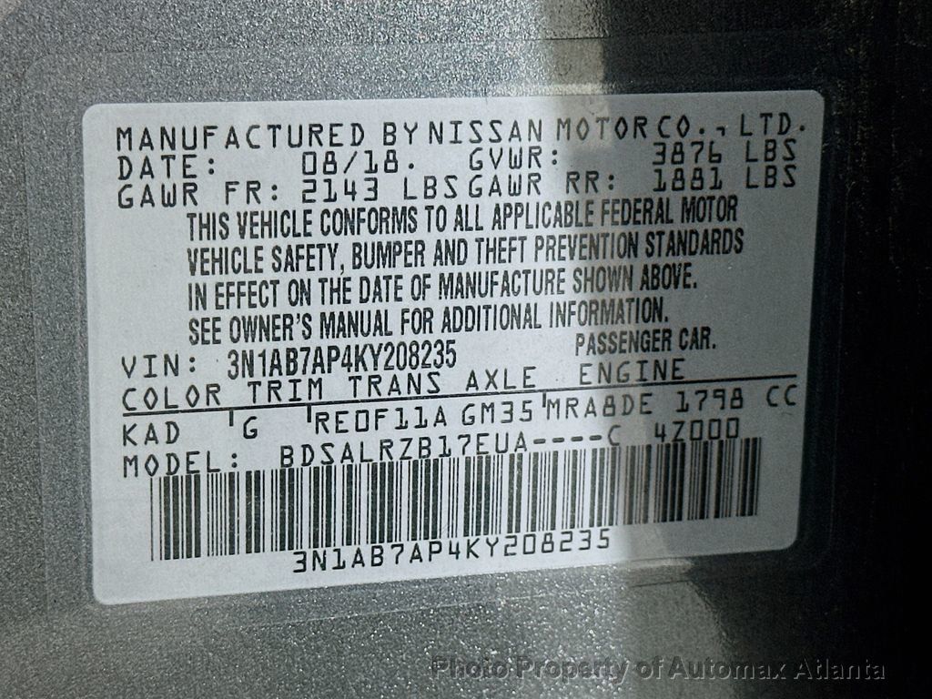 2019 Nissan Sentra SR - 22580638 - 35