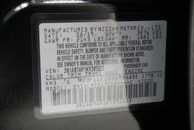 2019 Nissan Sentra SR CVT - 23007703 - 27