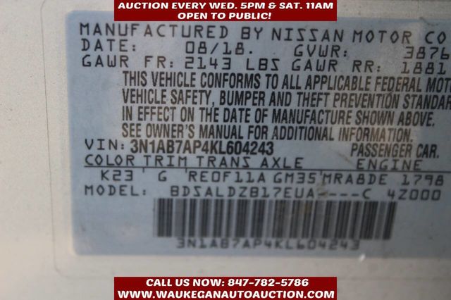 2019 Nissan Sentra SV 4dr Sedan - 22940444 - 7