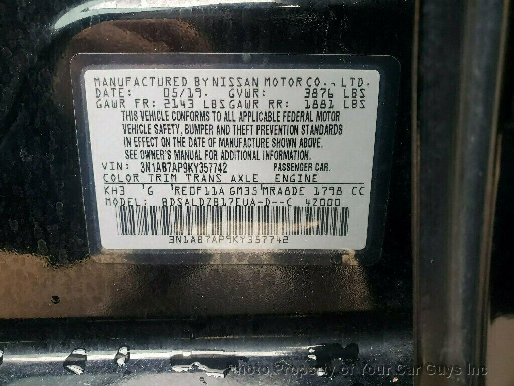 2019 Nissan Sentra SV CVT - 22955253 - 23