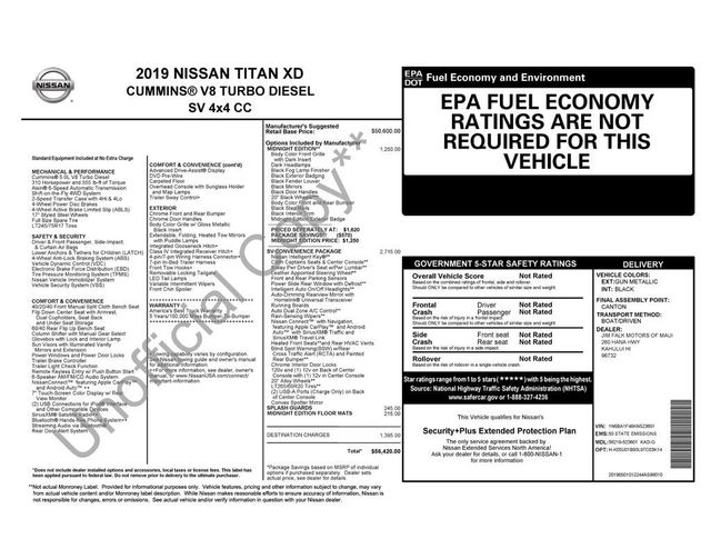 2019 Nissan Titan XD 4x4 Diesel Crew Cab SV - 22988815 - 5