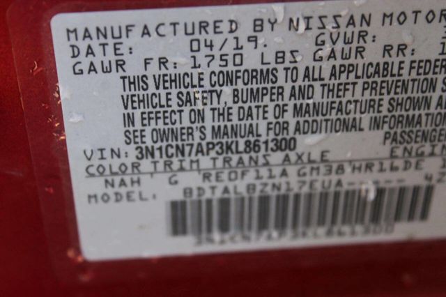 2019 Nissan Versa Sedan SV CVT - 22971658 - 9