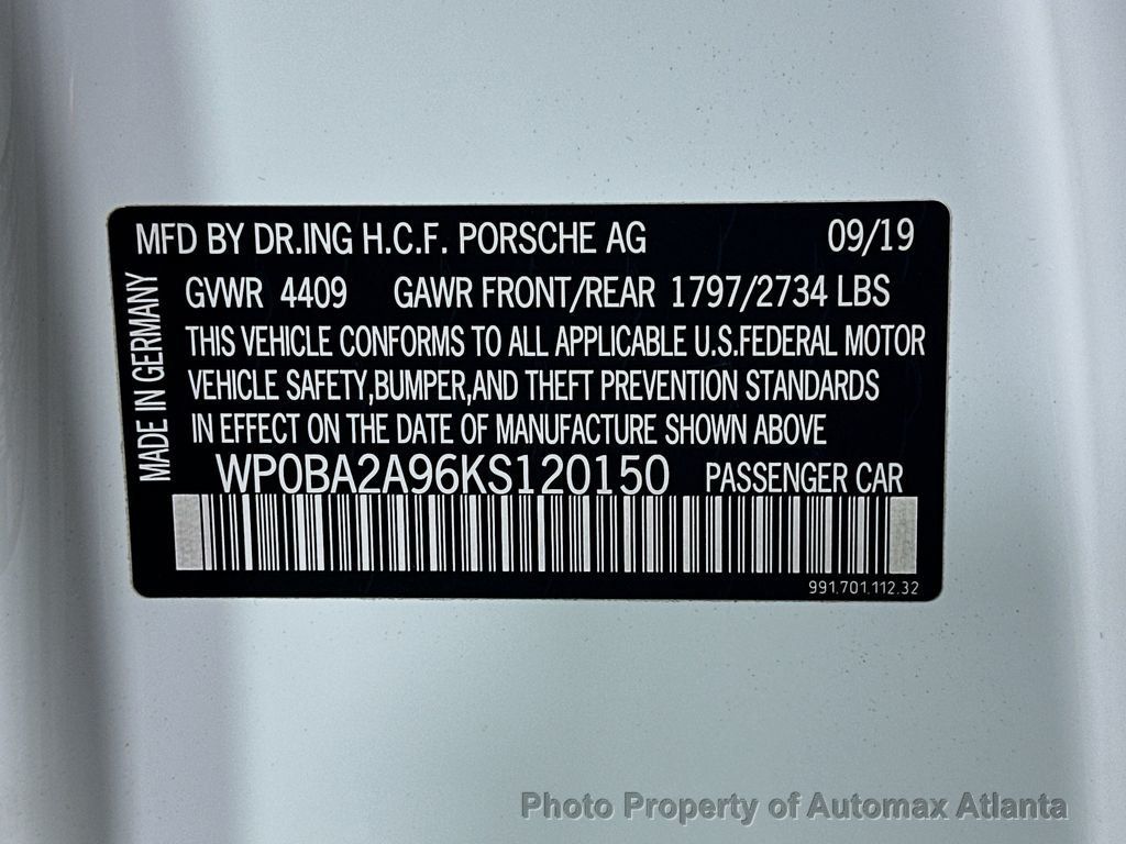 2019 Porsche 911 4 - 22511073 - 36