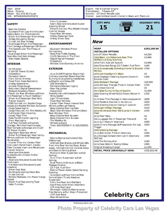 2019 Porsche 911 GT2 RS Coupe - 23013620 - 8
