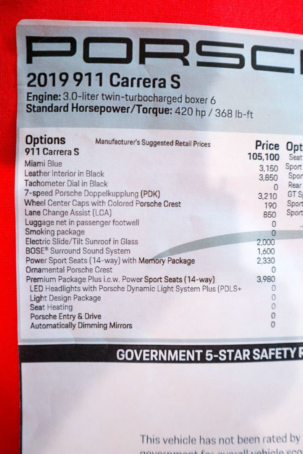 2019 Porsche 911 CARRERA S CPE * ONLY 11K MILES...Rare Miami Blue! - 22165832 - 16