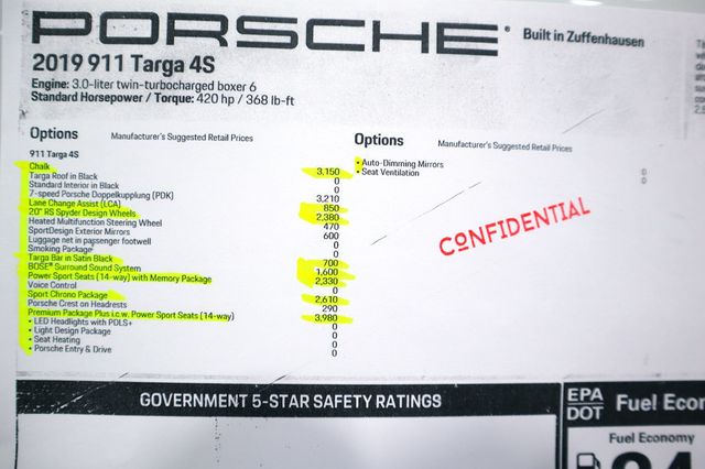 2019 Porsche 911 TARGA 4S CHALK...SORRY SOLD!! - 22484639 - 18