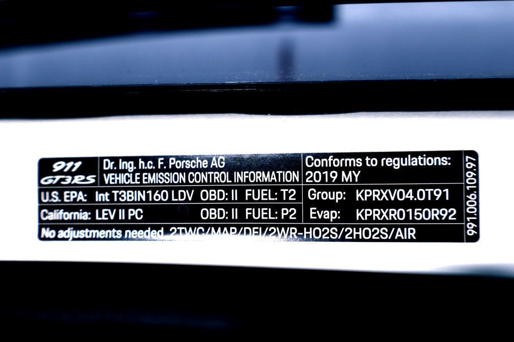 2019 Porsche GT3RS WEISSACH WHITE...SORRY SOLD!! - 22900800 - 44