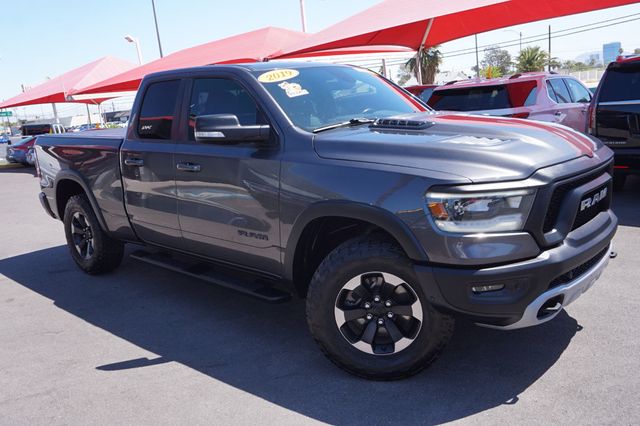 2019 Ram 1500 REBEL, 4X4, PREMIUM WHEELS, ALL TERRAIN TIRES, RED LEATHER SEATS - 23025069 - 1
