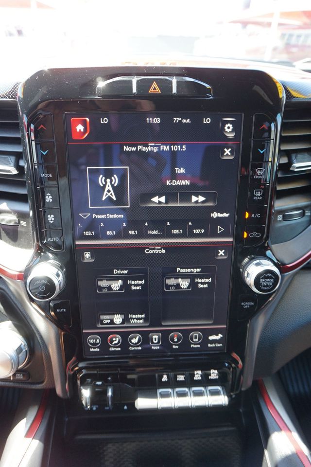 2019 Ram 1500 REBEL, 4X4, PREMIUM WHEELS, ALL TERRAIN TIRES, RED LEATHER SEATS - 23025069 - 28