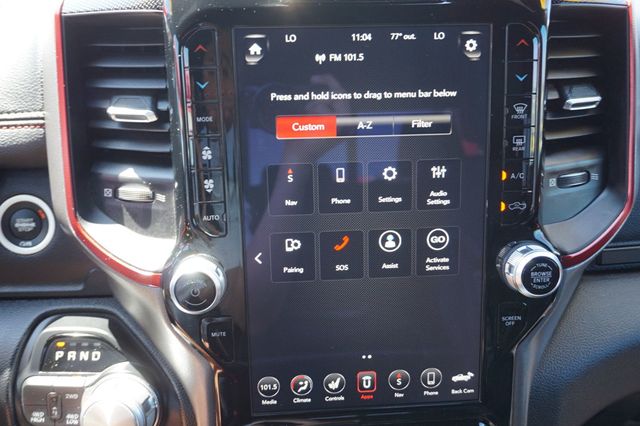 2019 Ram 1500 REBEL, 4X4, PREMIUM WHEELS, ALL TERRAIN TIRES, RED LEATHER SEATS - 23025069 - 34