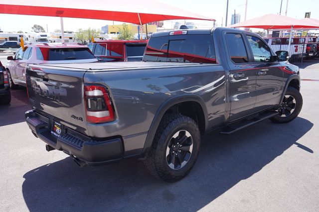 2019 Ram 1500 REBEL, 4X4, PREMIUM WHEELS, ALL TERRAIN TIRES, RED LEATHER SEATS - 23025069 - 5