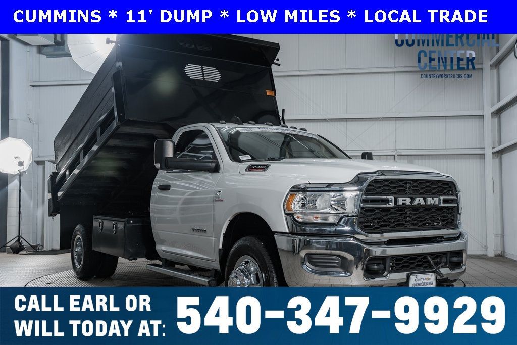 2019 Ram 3500 Chassis Cab 3500 REG CAB 4X4 * 6.7 CUMMINS * 11' DUMP * LOCAL TRADE - 22604044 - 0