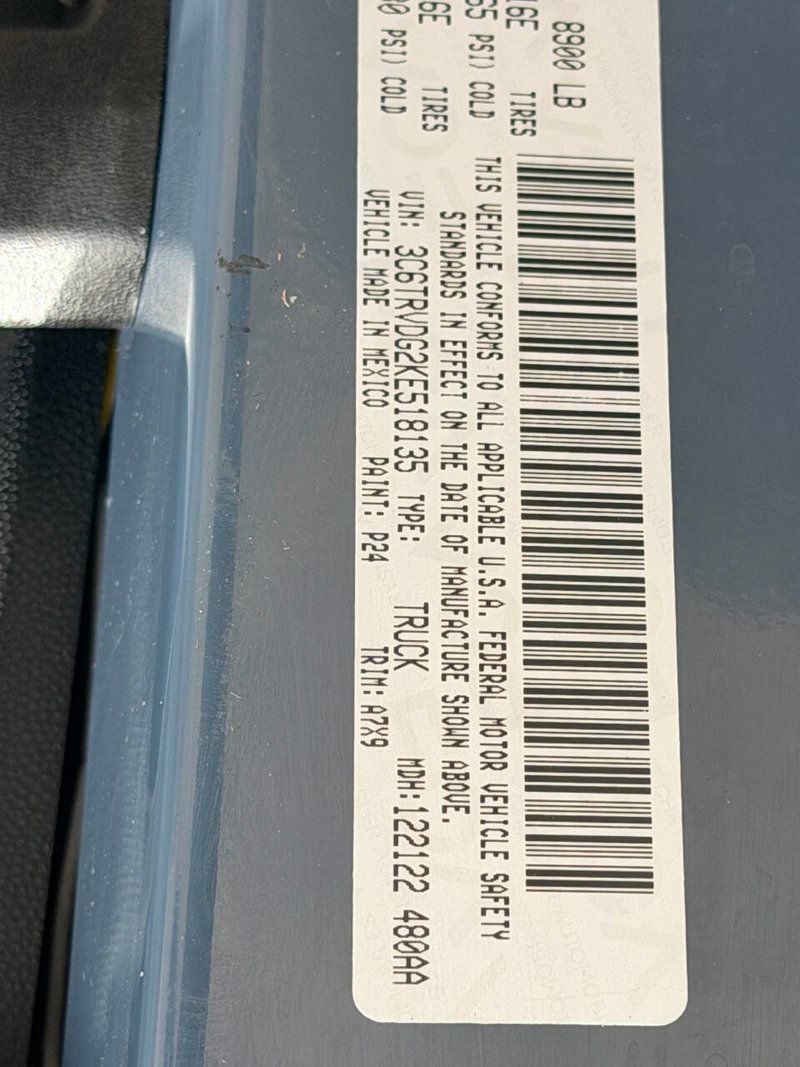 2019 Ram ProMaster Cargo Van 2500 High Roof 159" WB - 23015650 - 13