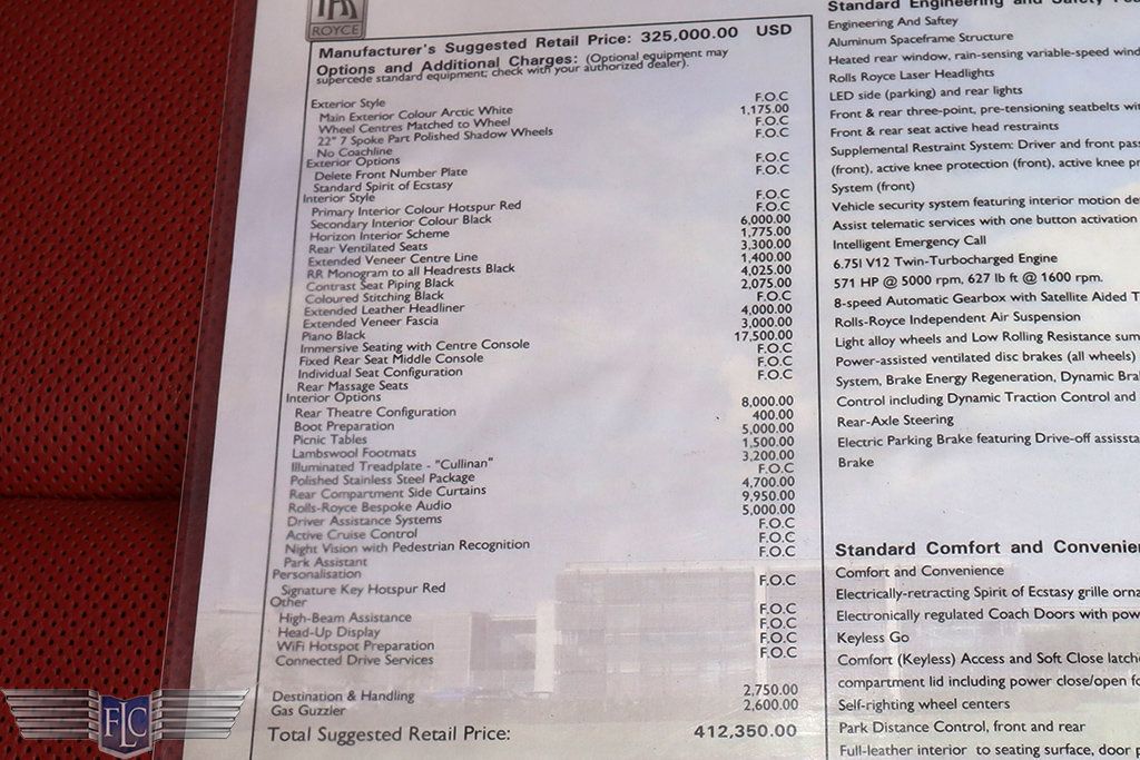 2019 Rolls-Royce Cullinan Sport Utility - 22963693 - 52