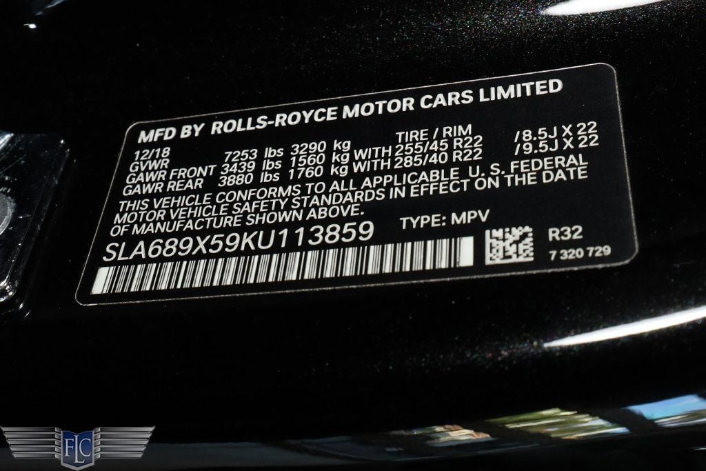 2019 Rolls-Royce Cullinan Sport Utility - 22937203 - 47