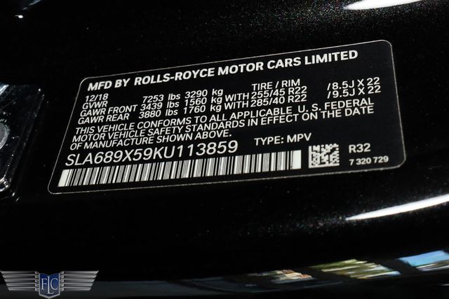 2019 Rolls-Royce Cullinan Sport Utility - 22937203 - 47