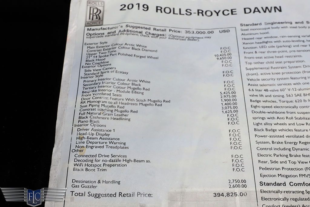 2019 Rolls-Royce Dawn Convertible - 22748628 - 42