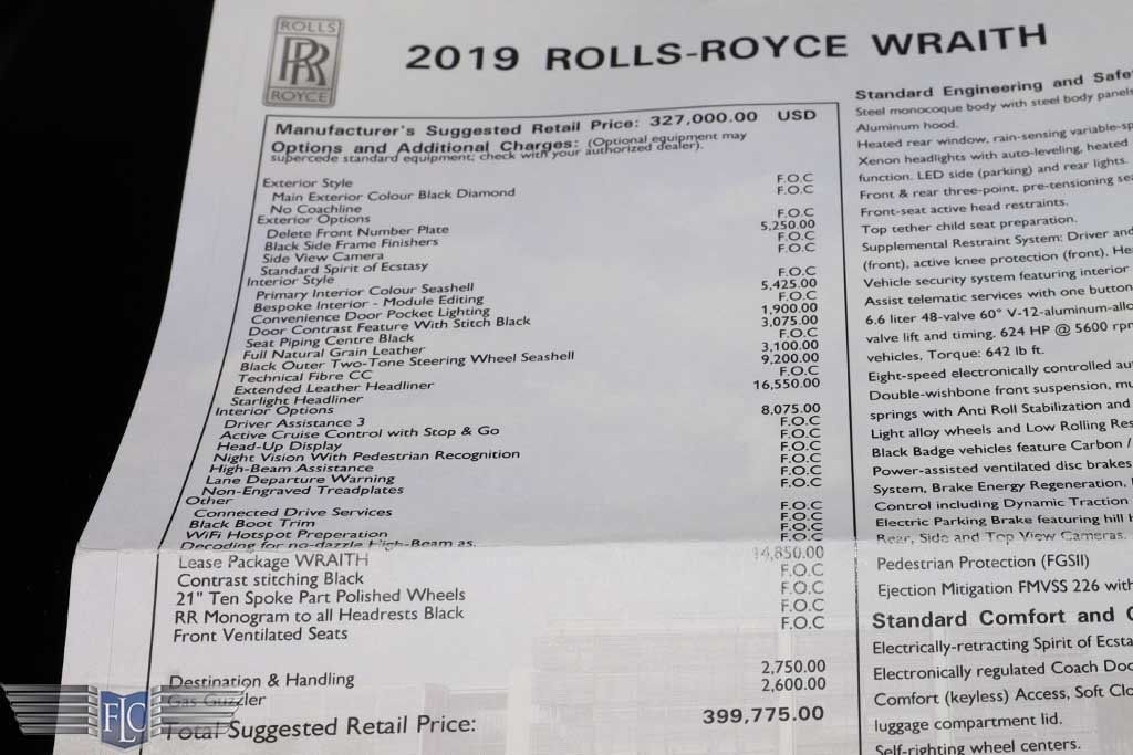 2019 Rolls-Royce Wraith Coupe - 22549480 - 37