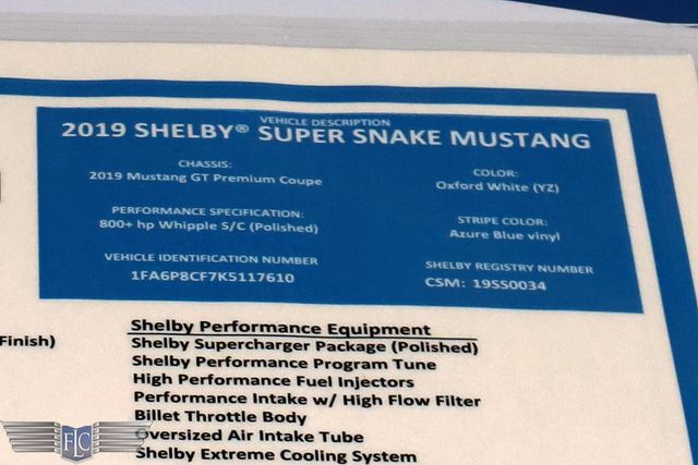 2019 Shelby Super Snake Mustang GT Premium Fastback - 22969984 - 51