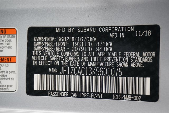 2019 Subaru BRZ Limited Manual - 22945219 - 29