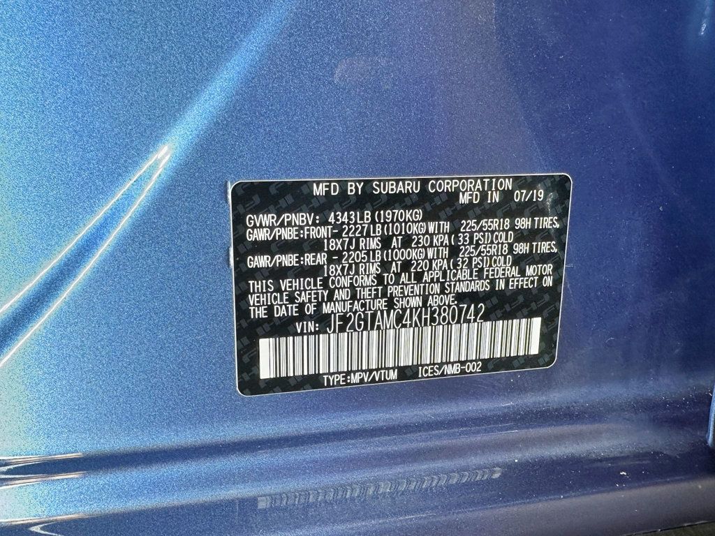 2019 Subaru Crosstrek 2.0i Limited CVT - 23091073 - 43