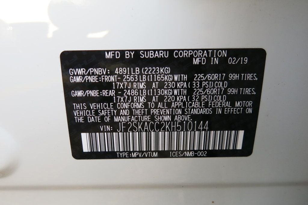 2019 Subaru Forester 2.5i - 22591963 - 35